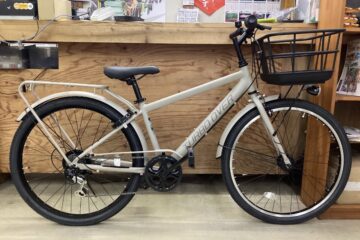 塩野自転車　ターボオーバー　26インチ　部活向けカゴ付きクロスバイク！